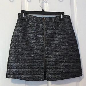 NWT Mini Black Metallic Skirt